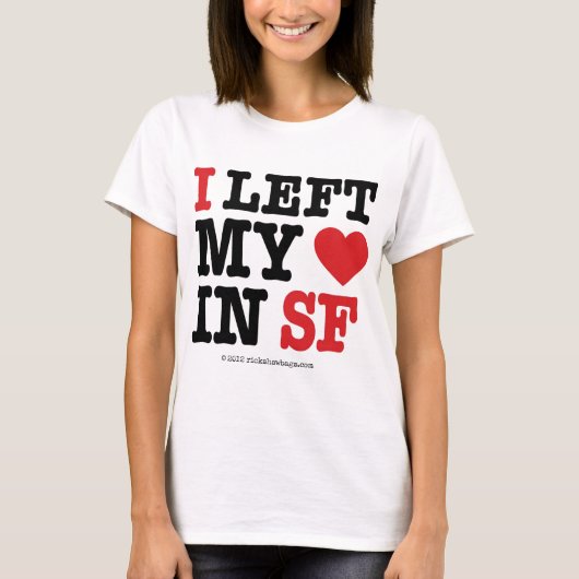Ik verliet mijn hart t-shirt (Voorkant)