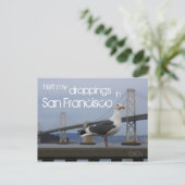 Ik verliet mijn het dalen in San Francisco Briefkaart (Staand voorkant)