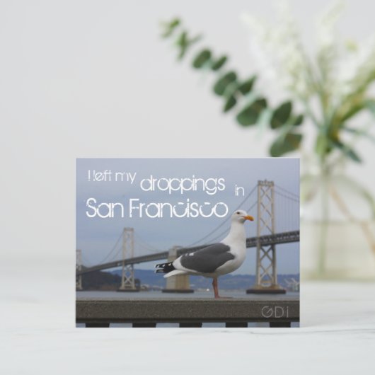 Ik verliet mijn het dalen in San Francisco Briefkaart (Staand voorkant)