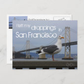 Ik verliet mijn het dalen in San Francisco Briefkaart (Voorkant / Achterkant)