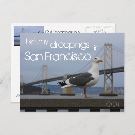 Ik verliet mijn het dalen in San Francisco Briefkaart (Voorkant / Achterkant)