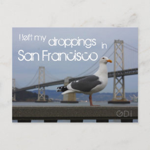 Ik verliet mijn het dalen in San Francisco Briefkaart