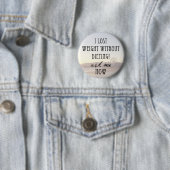 Ik verloor gewicht ronde button 5,7 cm (In situ)
