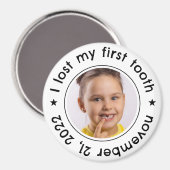 "Ik verloor mijn eerste tand" Kind Milestone Moder Magneet (Voorkant / Achterkant)