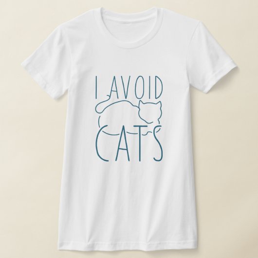 Ik vermijd Katten T-shirt (Laagn)