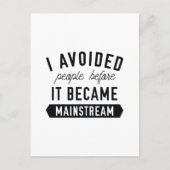 Ik vermijd mensen briefkaart (Voorkant)