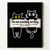 Ik vermijd niet te schrijven: Writer's Comic Strip Notitieboek (Achterkant)