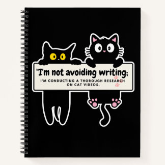 Ik vermijd niet te schrijven: Writer's Comic Strip Notitieboek