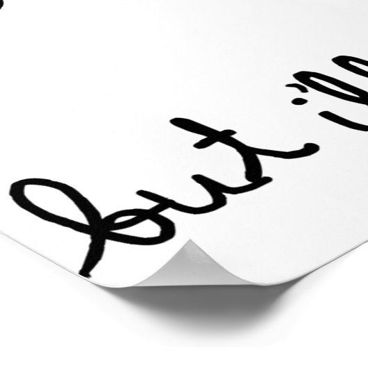 ik verminder je een vraag poster (Hoek)