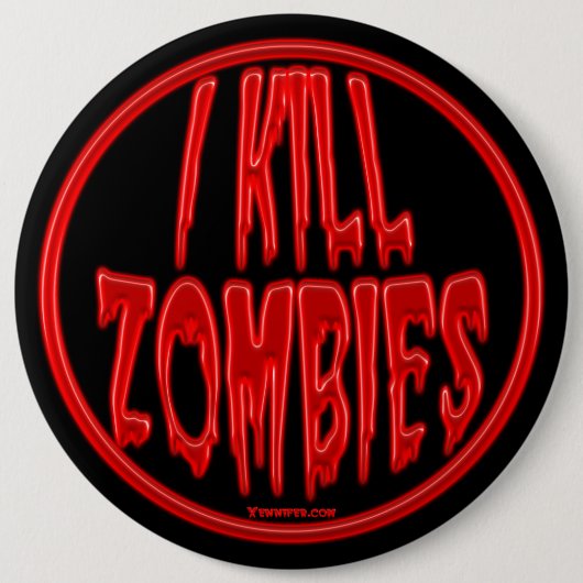 Ik vermoord Button van Zombies (Voorkant)
