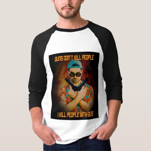 Ik vermoord mensen t-shirt (Voorkant)