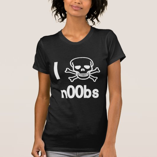Ik vermoord n00 bs t-shirt (Voorkant)