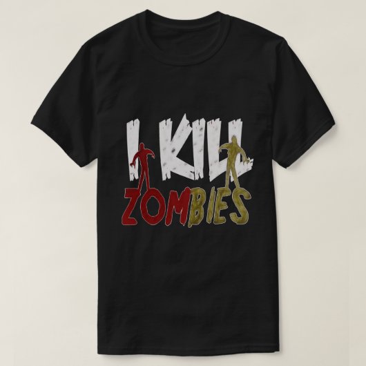 Ik vermoord Zombies T-shirt (Design voorkant)