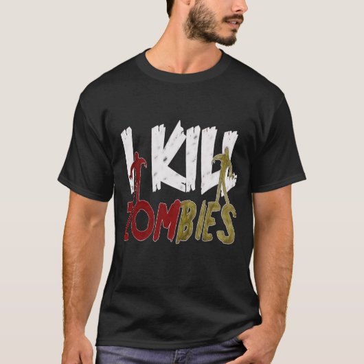 Ik vermoord Zombies T-shirt (Voorkant)