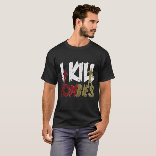 Ik vermoord Zombies T-shirt (Voorkant volledig)