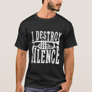 Ik verniel Silence Marching Band Trompet Hoodie vo T-shirt
