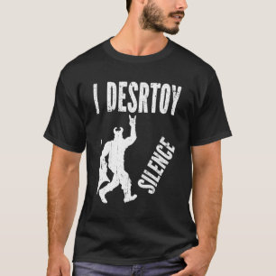 Ik vernietig het Silence Concert Festival Heavy Me T-shirt