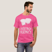 Ik vernietig stilte - Funny Bongo drumspelers T-shirt (Voorkant volledig)