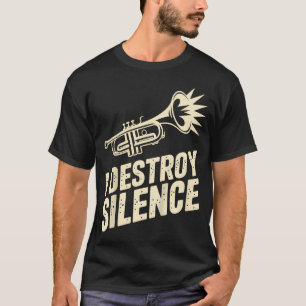 Ik vernietig stilte t-shirt