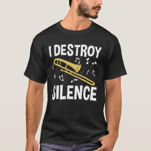 Ik vernietig stilte - Trombone T-shirt