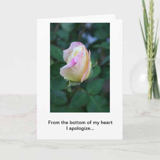Ik verontschuldig me voor Uw Gebrek aan Overweging Kaart (Voorkant)