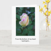 Ik verontschuldig me voor Uw Gebrek aan Overweging Kaart (Gele Bloem)