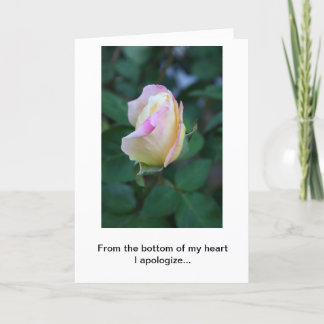Ik verontschuldig me voor Uw Gebrek aan Overweging Kaart