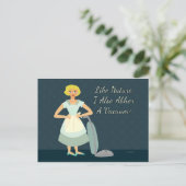 Ik veroordeel een vacuüm briefkaart (Staand voorkant)