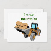 Ik verplaats bergen briefkaart (Voorkant / Achterkant)