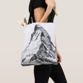 Ik verplaats bergen canvas tas (Dichtbij)