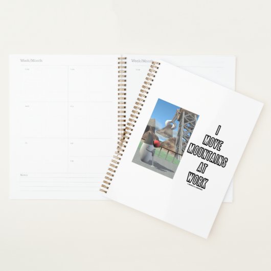 Ik verplaats bergen op het werk Software Developer Planner (Display)