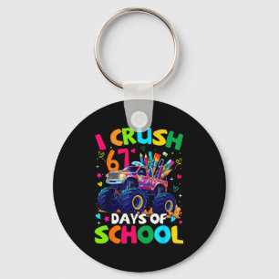 Ik verpletter 67 dagen school Monster Truck Meme S Sleutelhanger