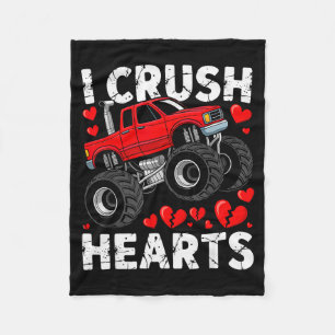 Ik Verpletter Harten Valentijn Monstertruck Jongen Fleece Deken