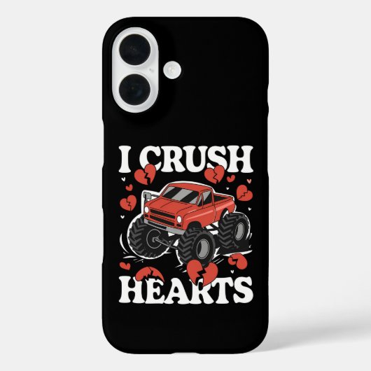 Ik verpletter harten Valentijnsdag Monstertruck Case-Mate iPhone Case (Achterkant)