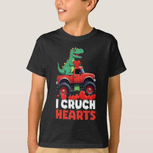 Ik Verpletter Harten Valentijnsdag T Rex Rijdt in  T-shirt