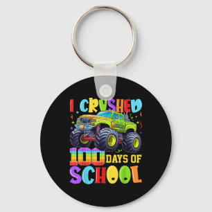 Ik verpletterde 100 dagen Kind Boy Monster Truck Sleutelhanger