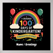 Ik verpletterde 100 dagen kleuterschool aanpassen poster (Voorkant)