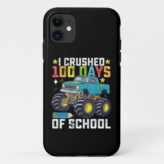Ik verpletterde 100 dagen monstertruck van school Case-Mate iPhone case (Achterkant)