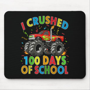 Ik verpletterde 100 dagen monstertruck voor school muismat