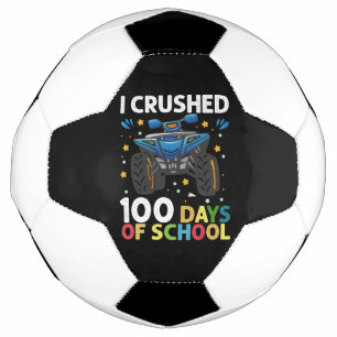 Ik verpletterde 100 dagen school monstertruck jong voetbal