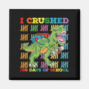 Ik verpletterde 100 dagen school T rex dinosaurus Magneet