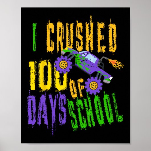 Ik verpletterde 100 dagen van de school - Monster Poster (Voorkant)