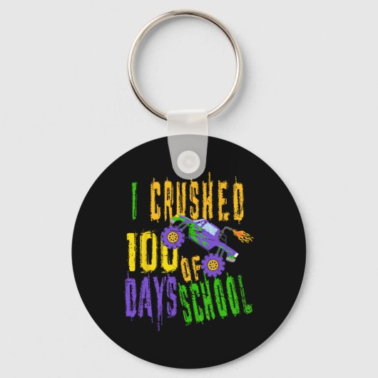 Ik verpletterde 100 dagen van de school - Monster Sleutelhanger (Voorkant)