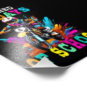 Ik verpletterde 100 dagen van school Motocross Foto Afdruk (Hoek)