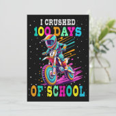 Ik verpletterde 100 dagen van school Motocross Kaart (Staand voorkant)