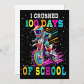 Ik verpletterde 100 dagen van school Motocross Kaart (Voorkant / Achterkant)