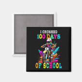 Ik verpletterde 100 dagen van school Motocross Magneet (Voorkant / Achterkant)