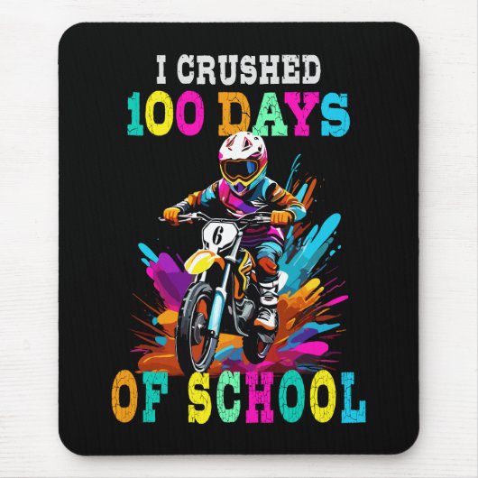 Ik verpletterde 100 dagen van school Motocross Muismat (Voorkant)