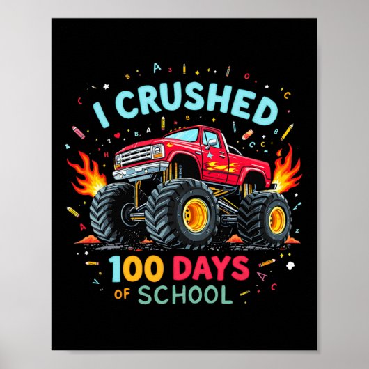 Ik verpletterde 100 dagen van schooljongens Kinder Poster (Voorkant)