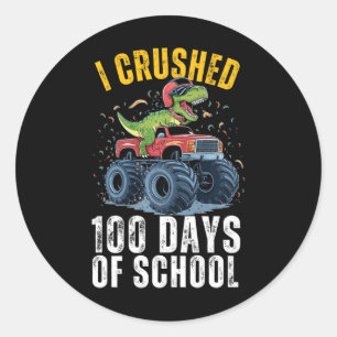 Ik verpletterde 100 dagen verpletterde jongens mei ronde sticker